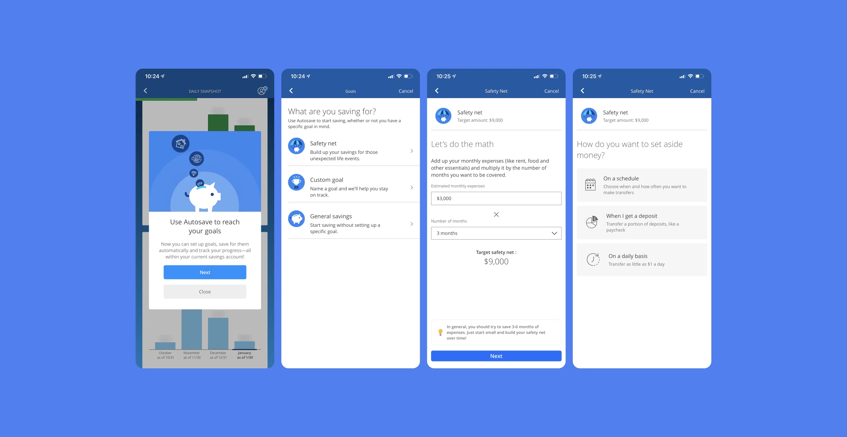 Chase autosave screens