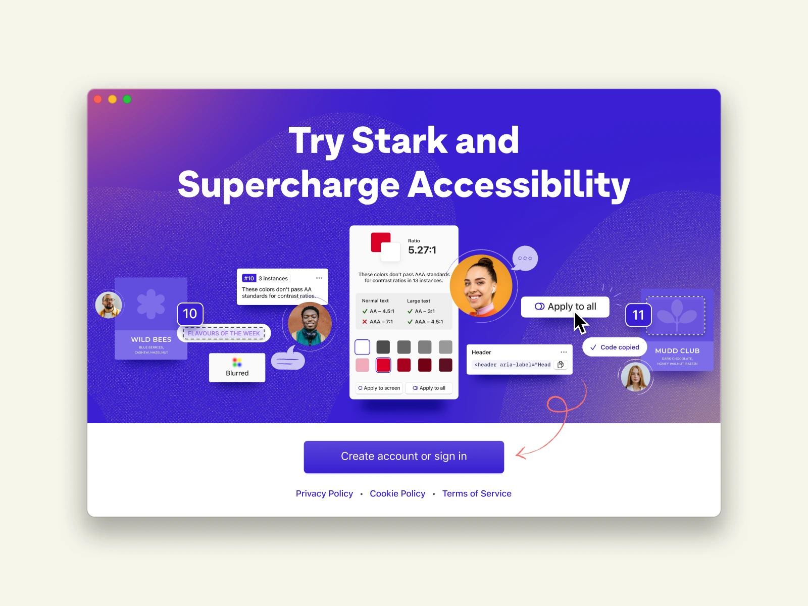 Stark landing page: Try Stark and Supercharge Accessibility